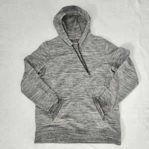 L.L. BEAN‎ Women's Pullover Hoodie Heather Grey Black Thumbhole Size Medium